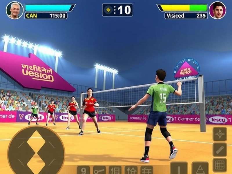 Mumbai Volley Warriors in Action Mumbai Volley Warriors Gameplay